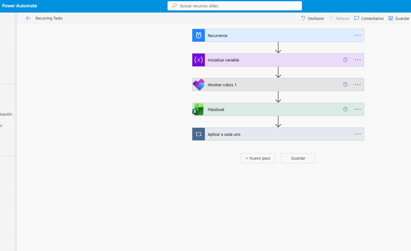 Flujo de automatización en Microsoft Power Automate y Planner